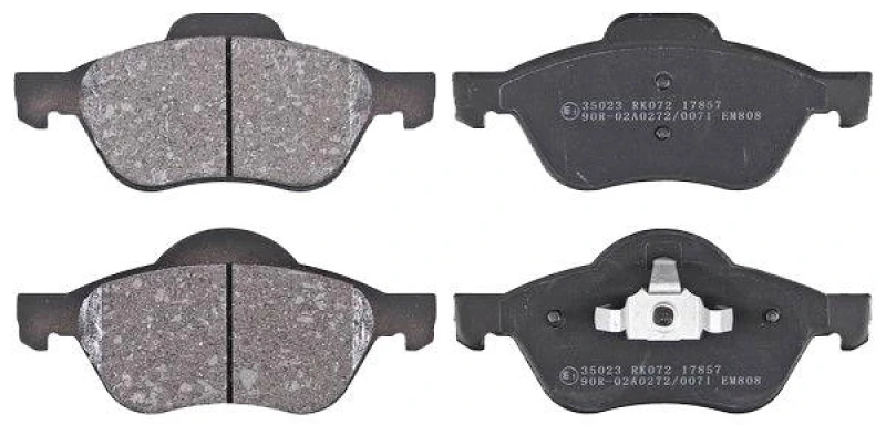 Image of A.B.S. 35023 Brake pad set without integrated wear sensor Brake Pad Set,disc brake (402)