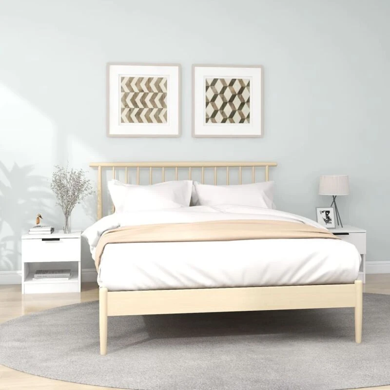 Image of VIDAXL Bedside Cabinets 2 pcs White Engineered Wood Vidaxl 8720286965412