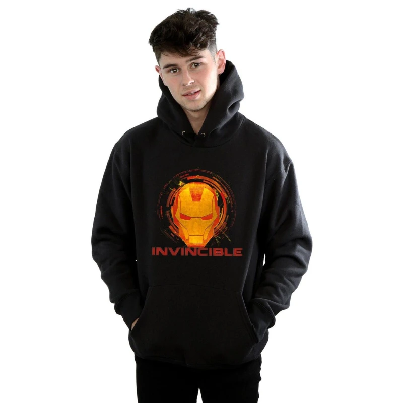 Image of Marvel Marvel Men Avengers Iron Man Invincible Hoodie in Black Size: Small Black S Male 5057864483116