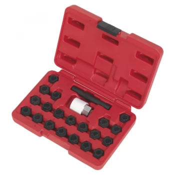 Image of Sealey SX206 Locking Wheel Nut Key Set 22pc - Audi