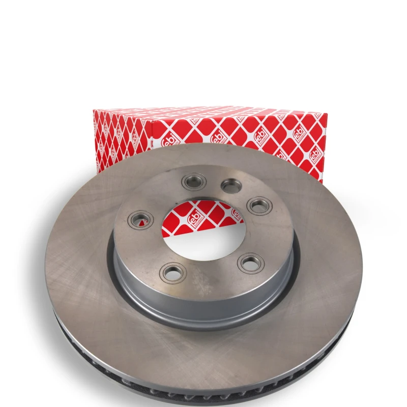 Image of FEBI BILSTEIN 33165 Brake disc Front Axle Left, internally vented, Coated Brake Disc (82)