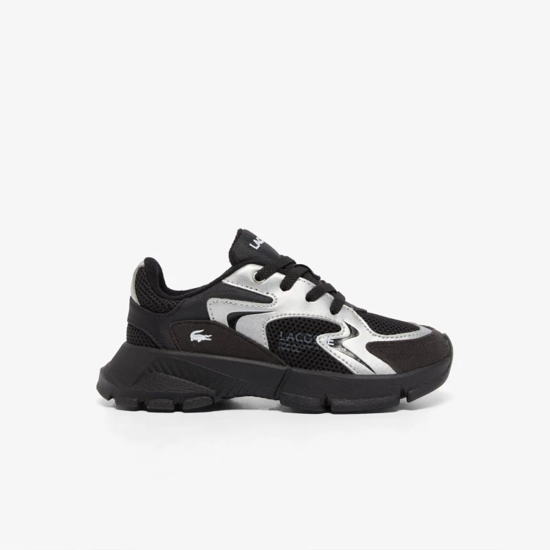 Image of Lacoste L003 Neo Trainers Black Silver male 5 infant