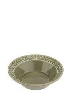 image of Portmeirion Botanic Garden Harmony Moss Green Set Of 4 Cereal Bowls