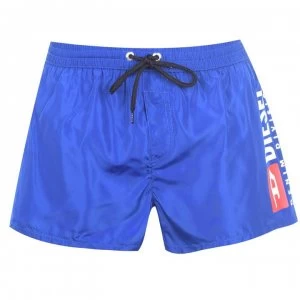 image of Diesel Mens Logo Swim Shorts - Blue 8CR