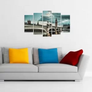 Image of 5PMX-129 Multicolor Decorative MDF Painting (5 Pieces)