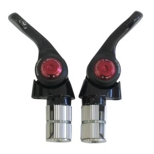 image of Microshift 10 Speed Bar End Carbon Shifters