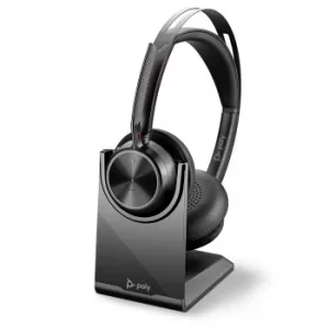 Image of Poly Voyager Focus 2 UC USB-A Headset with Stand
