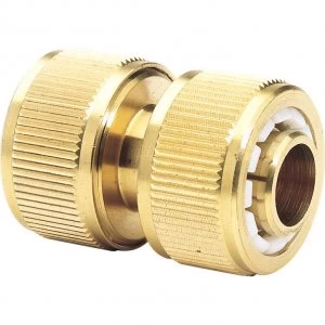 Image of Draper Expert Brass Hose Pipe Repair Connector 3/4" / 19mm Pack of 1