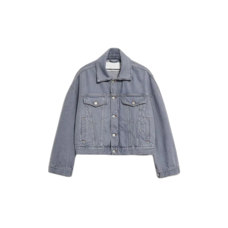 Image of ARMEDANGELS Womens denim jacket ARMEDANGELS Paasithe Bleu Female L