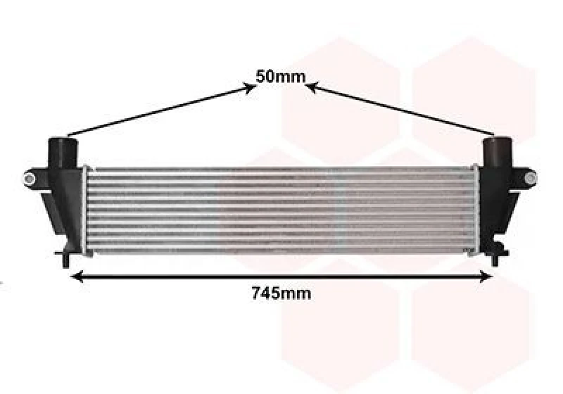 Image of VAN WEZEL Intercooler VAN WEZEL 36014701