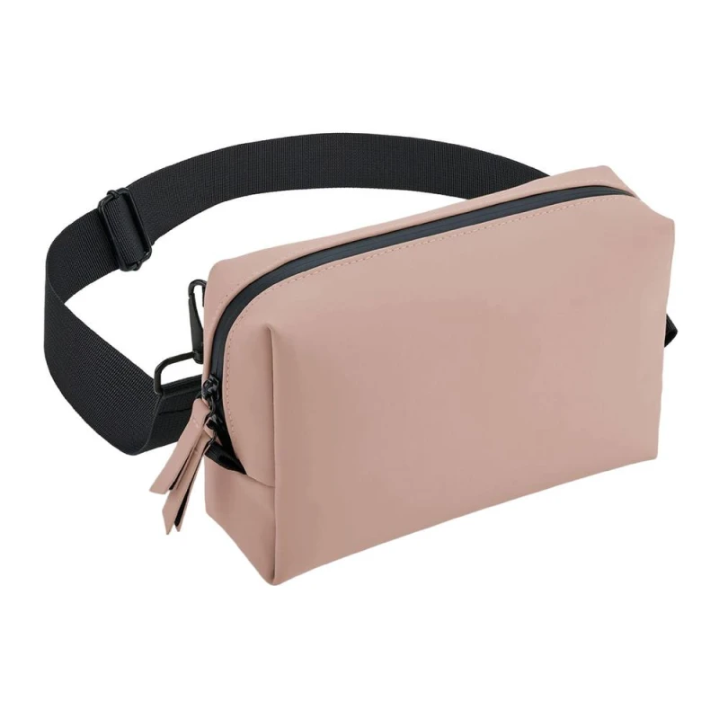 Image of Bagbase Mens Matte PU Crossbody Bag in Light Pink Light Pink Male One Size