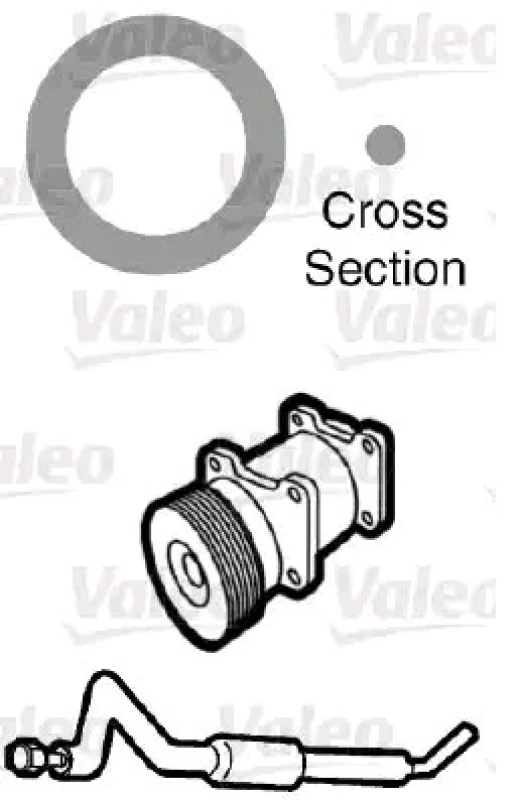 Image of VALEO 509131 Gaskets Seal,coolant pipe (547)