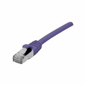 image of Patch Cord RJ45 CAT.6a S/FTP LSZH Snagless Purple - 0.50 M Full Copper