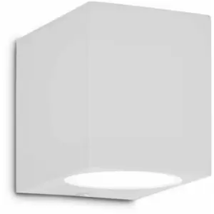 image of White up 1-light wall light