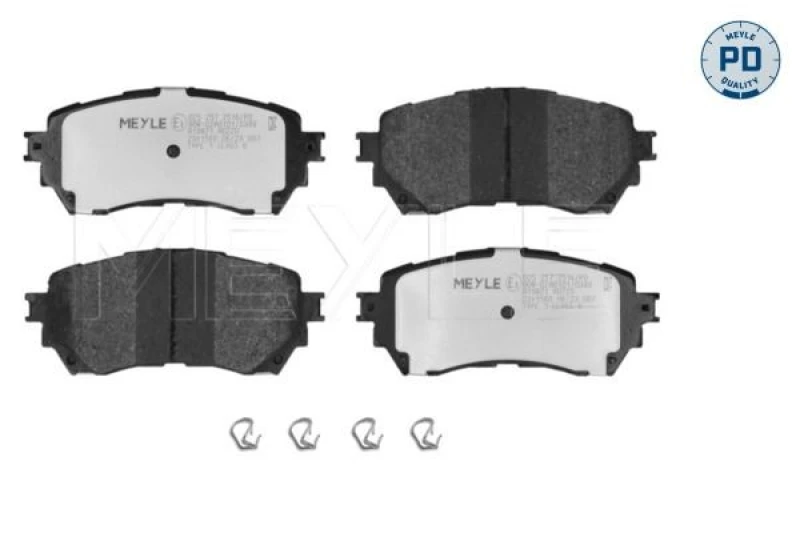 Image of Brake pad set MEYLE 025 257 2516/PD