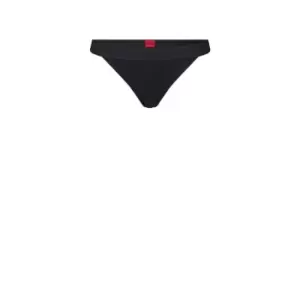 Image of Hugo Rib High Waisted Briefs - Black