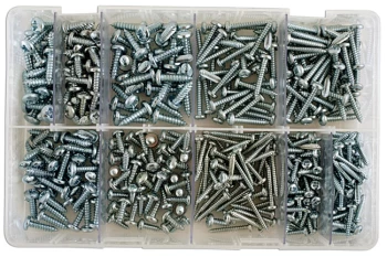 Image of Asst Self Tapping Pan Pozi Screws 8-12 Box Qty 330 Connect 35001