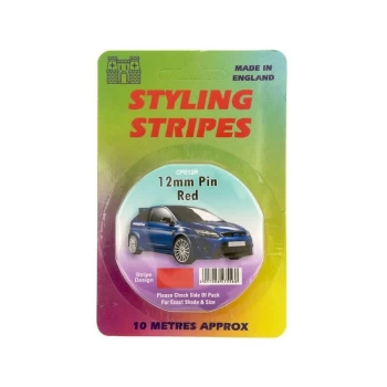 Image of Single Stripe - Red - 12mm - 10m Length - CPS12R - Castle Promotions