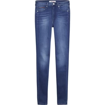 Image of Tommy Jeans Sylvia Hr Super Skny Stbks - Nicevill Mid Bl