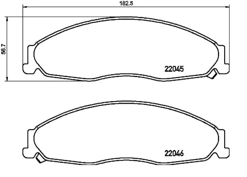 Image of BREMBO Brake pad set BREMBO P 09 011