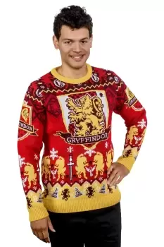 image of Gryffindor House Crest Christmas Jumper - L