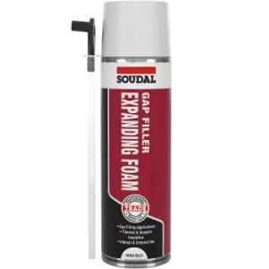 image of Soudal Trade Gap Filler Expanding Foam Hand Held 500ml