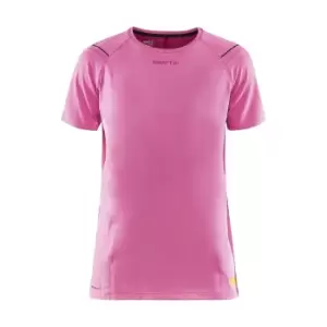 Image of Craft Womens/Ladies Pro Hypervent T-Shirt (L) (Gerbera Pink)