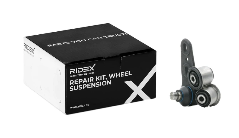 Image of RIDEX 771R0145 Repair Kit, wheel suspension Front Axle Right, with rubber mount Repair Kit,wheel suspension (771)