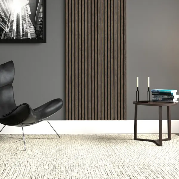 Image of Kraus Acoustic Panel 2400 x 572.5 x 19mm Walnut - 5 Panel Pack
