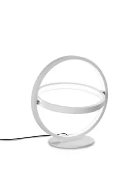 Image of Orbital Table Lamp Round 30cm, 2 Ring, 12W LED 3000K, 660lm, White