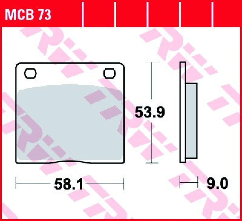 Image of TRW Lucas Brake lining MCB73