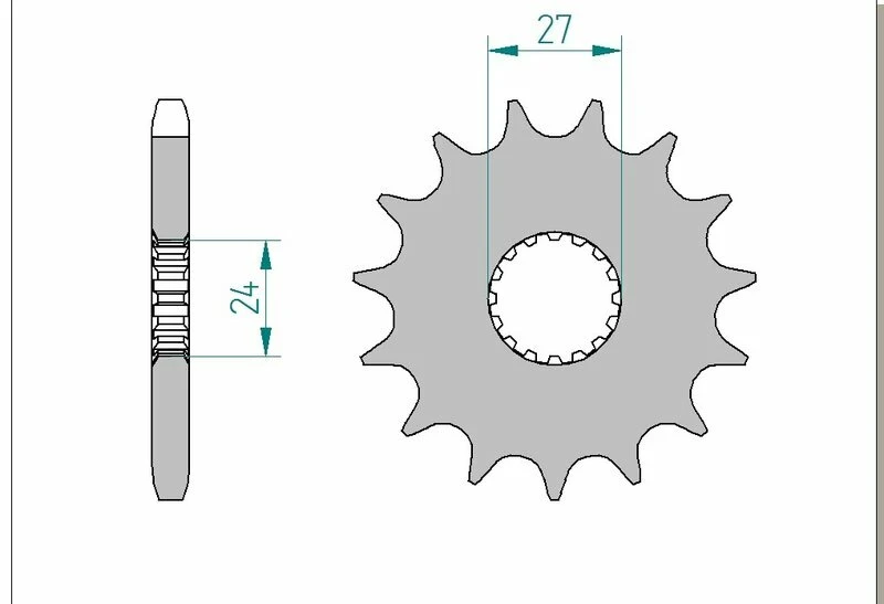 Image of AFAM Steel Standard Front Sprocket 22900 - 530