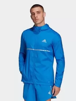 image of adidas Own The Run Jacket, Grey Size M Men