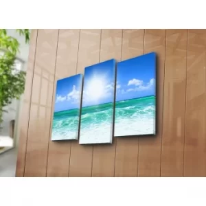 Image of 3PATK-52 Multicolor Decorative Canvas Painting (3 Pieces)