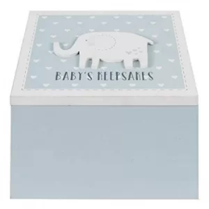 image of Petit Cheri Blue Baby's Keepsake Box