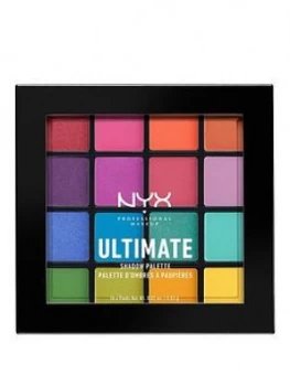 image of NYX Professional MAKEUP Ultimate Shadow Palette - Brights, One Colour, Women