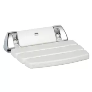 Mira Shower Enclosure Seat Hinged White/Chrome - 519450