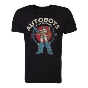 image of Hasbro - Transformers Autobots Optimus Mens X-Large T-Shirt - Black