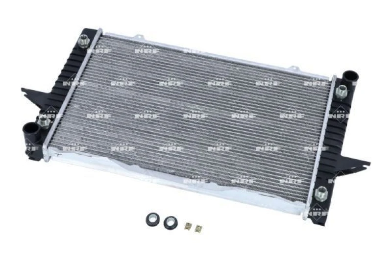 Image of NRF 539509 Engine radiator Brazed cooling fins, Aluminium, with mounting parts Aluminium Radiator,engine cooling (470)