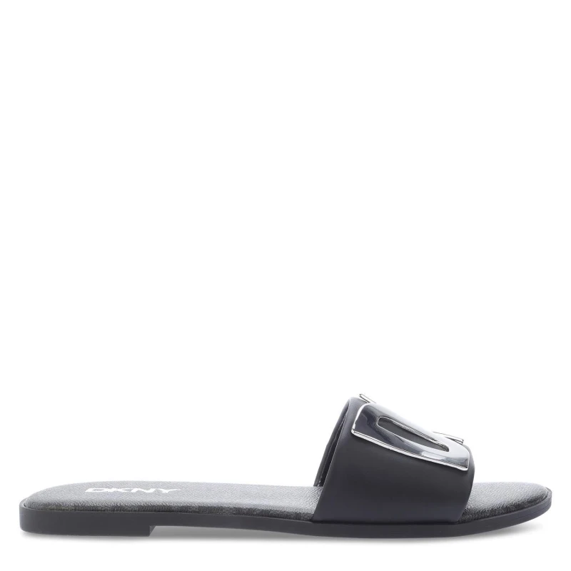 Image of DKNY Wanda 2 Flat Sliders Black female UK 4