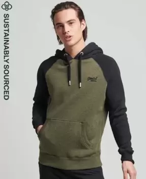 image of Superdry Organic Cotton Vintage Logo Baseball Hoodie