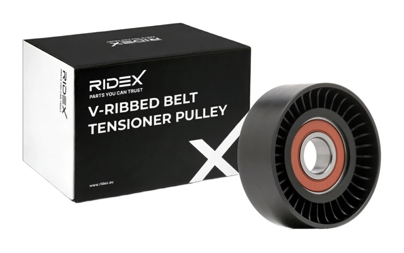 Image of RIDEX 310T0101 Tensioner Pulley Tensioner Pulley,v-ribbed belt (310)