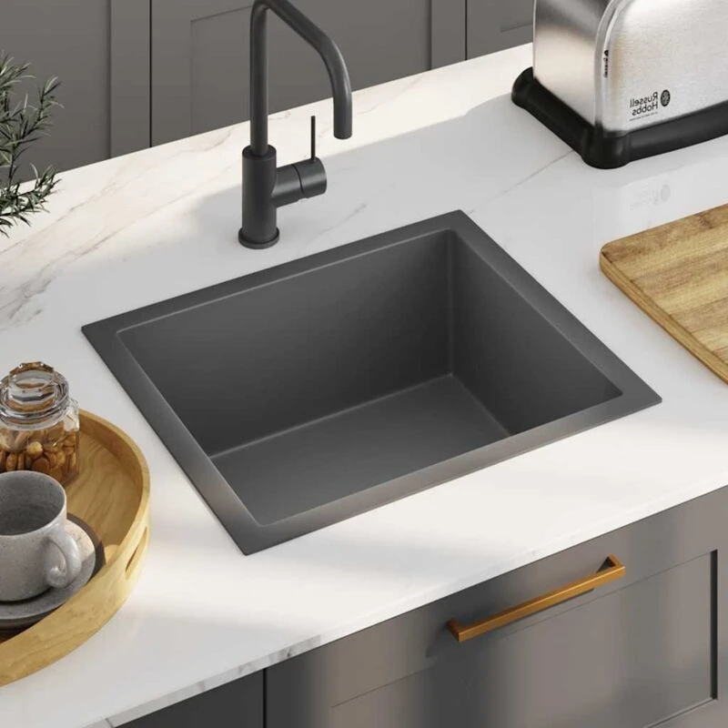 Image of VIDAXL Handmade Kitchen Sink Black Stainless Steel Vidaxl 8720286179031