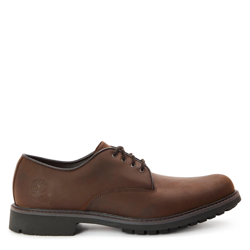 Image of Timberland Mens Waterproof Derby Shoes Dark Brown male 6 (39.5)