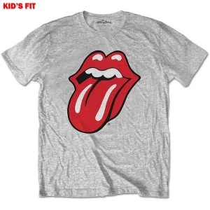 Image of The Rolling Stones - Classic Tongue Kids 11 - 12 Years T-Shirt - Grey