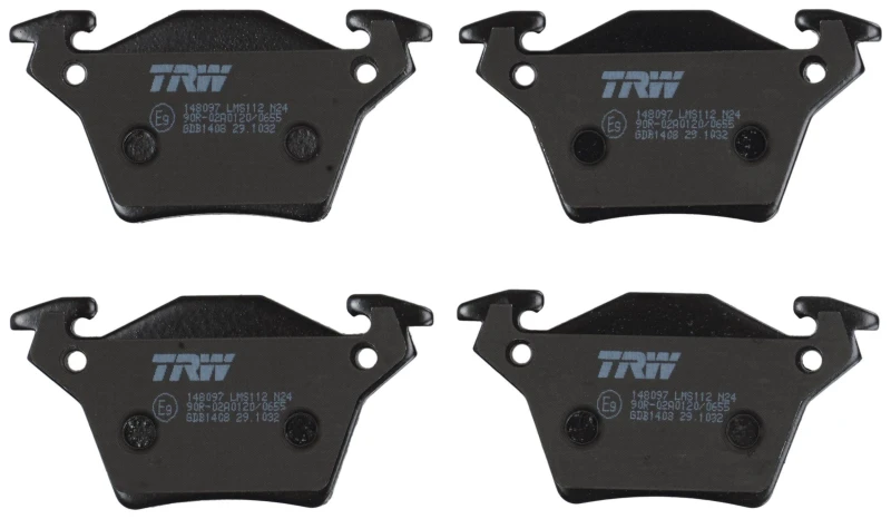 Image of TRW GDB1408 Brake pad set prepared for wear warning indicator Brake Pad Set,disc brake (402)