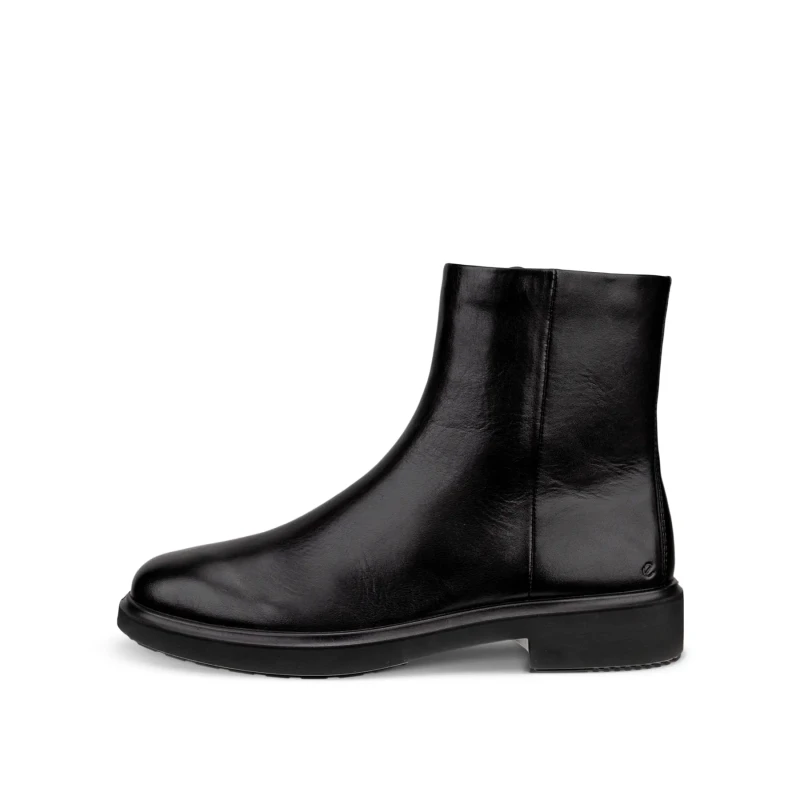 Image of Ecco Metropole Amsterdam 222063 Full Grain Leather Womens Ankle Boots - Black - Size:UK 4.5
