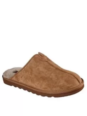 Image of Skechers Renten Open Back Slipper, Tan, Size 11, Men