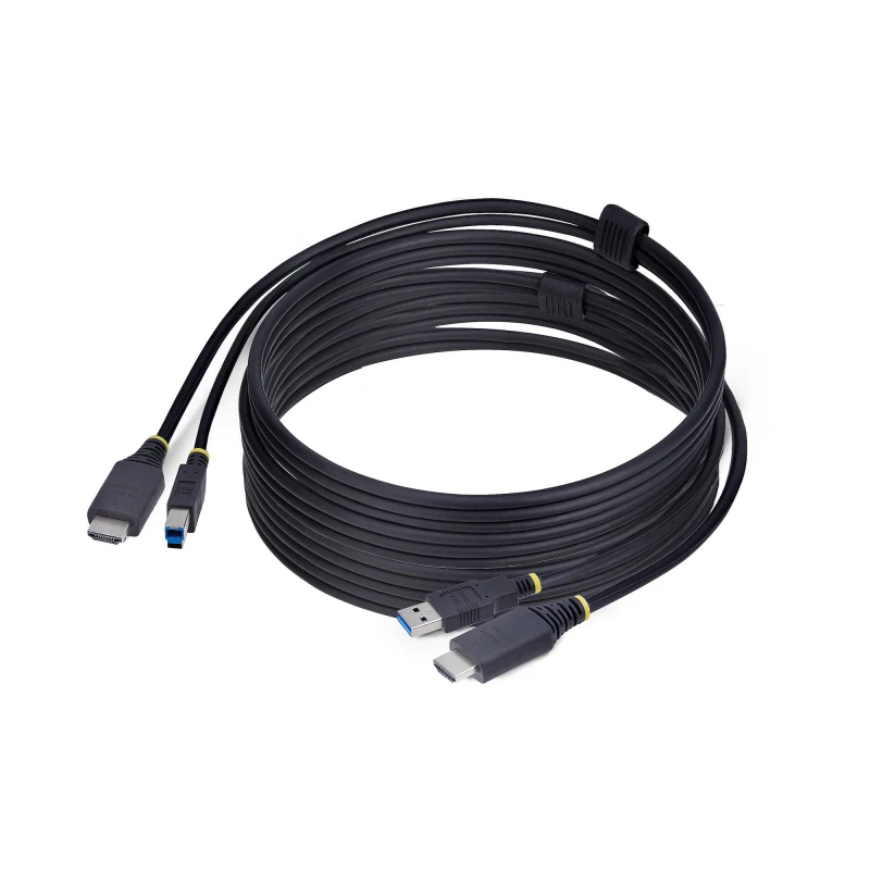 Image of StarTech.com StarTech.com 10ft (3m) HDMI and USB 5Gbps KVM Cable, 4K 60Hz, HDMI 2.0 and USB Combo Cable for KVM Switches HU12210-KVM-CABLE