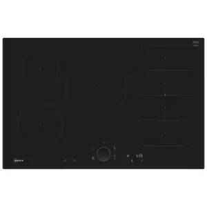 image of Neff T68FUV4L0 N90 Built In 80cm FlexInduction Hob in Black Glass